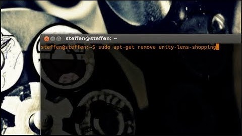 Remove Amazon From Dash - Ubuntu 12.10