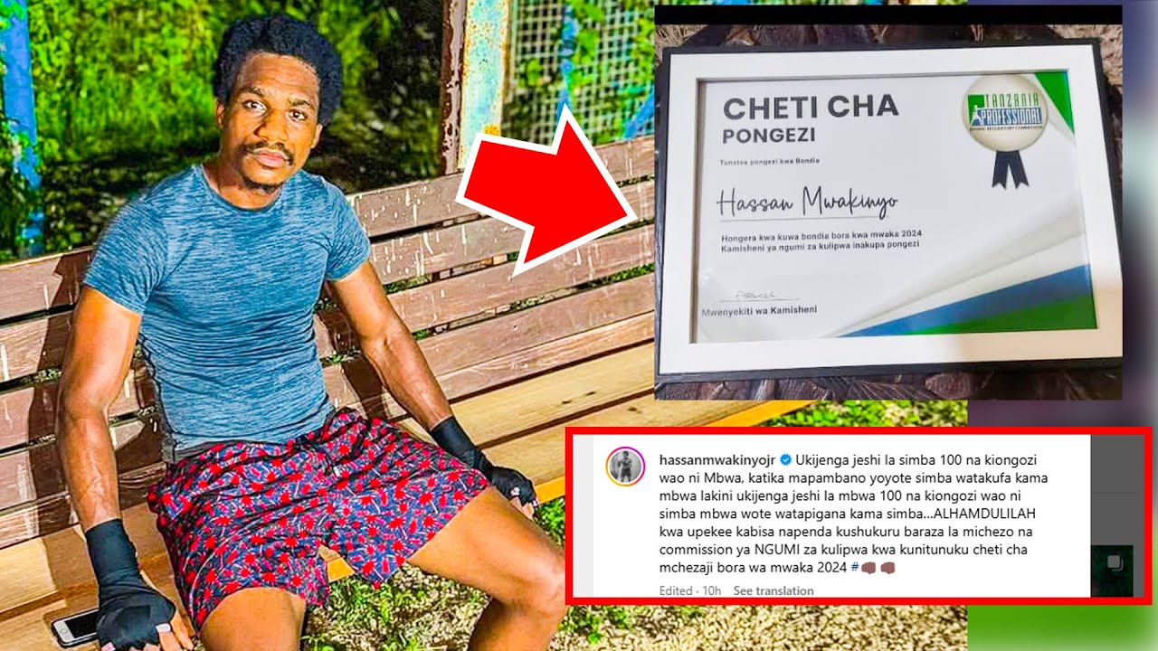 MWAKINYO APOKEA CHETI CHA MCHEZAJI BORA 2024, ATUPA KIJEMBE KWA KIDUKU ...