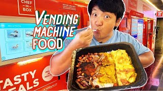 Eating at VENDING MACHINES All Day in SINGAPORE