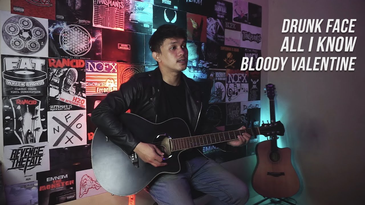 Drunk Face, All I Know, Bloody Valentine - Machine Gun Kelly (Acoustic Cover)