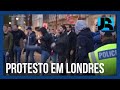 Protesto pró-Palestina termina em confusão em Londres
