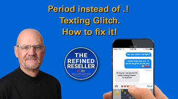 Cell Phone Text Dictation Issue.  Period instead of Punctuation "."  How to Fix.