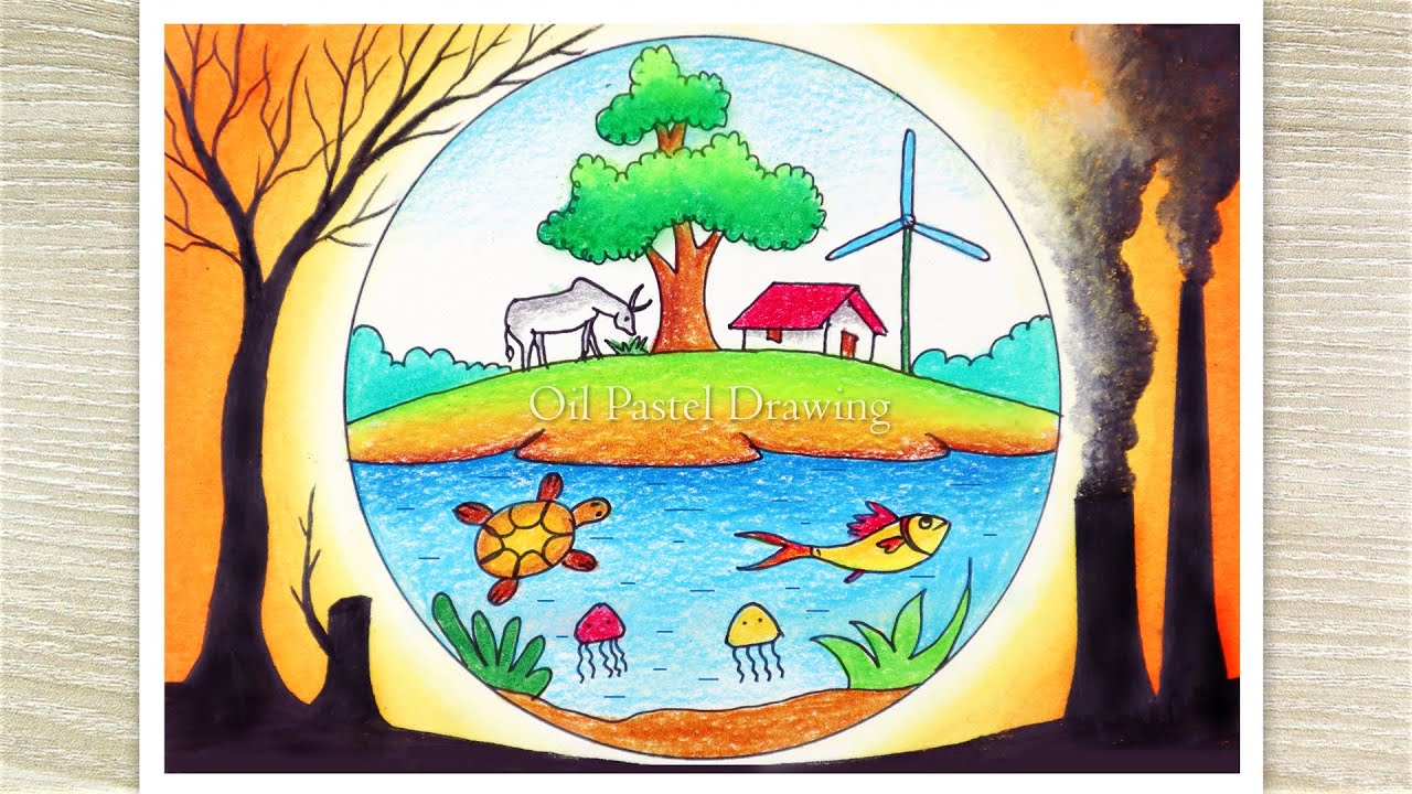 Van Mahotsav Drawing || Save Trees Drawing || Save Trees Save Earth Drawing  || Pencil Sketching - YouTube