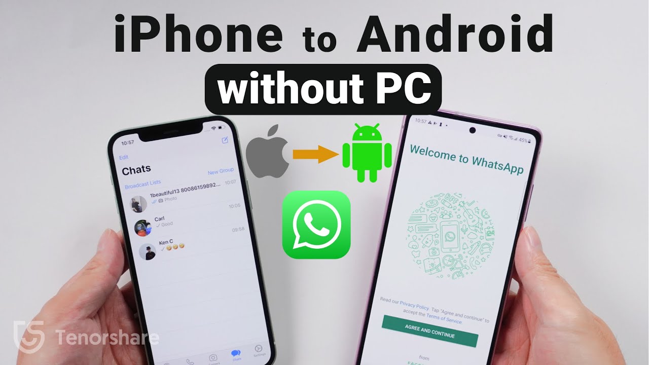 Transfer WhatsApp Data From IOS To Android Without Computer Via