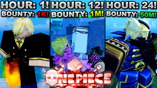 Spending 24 Hours Grinding In Roblox A One Piece Game... Here's What Happened!