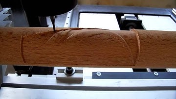 4TH AXIS WOODEN CILINDIR SHAPE CNC.webm