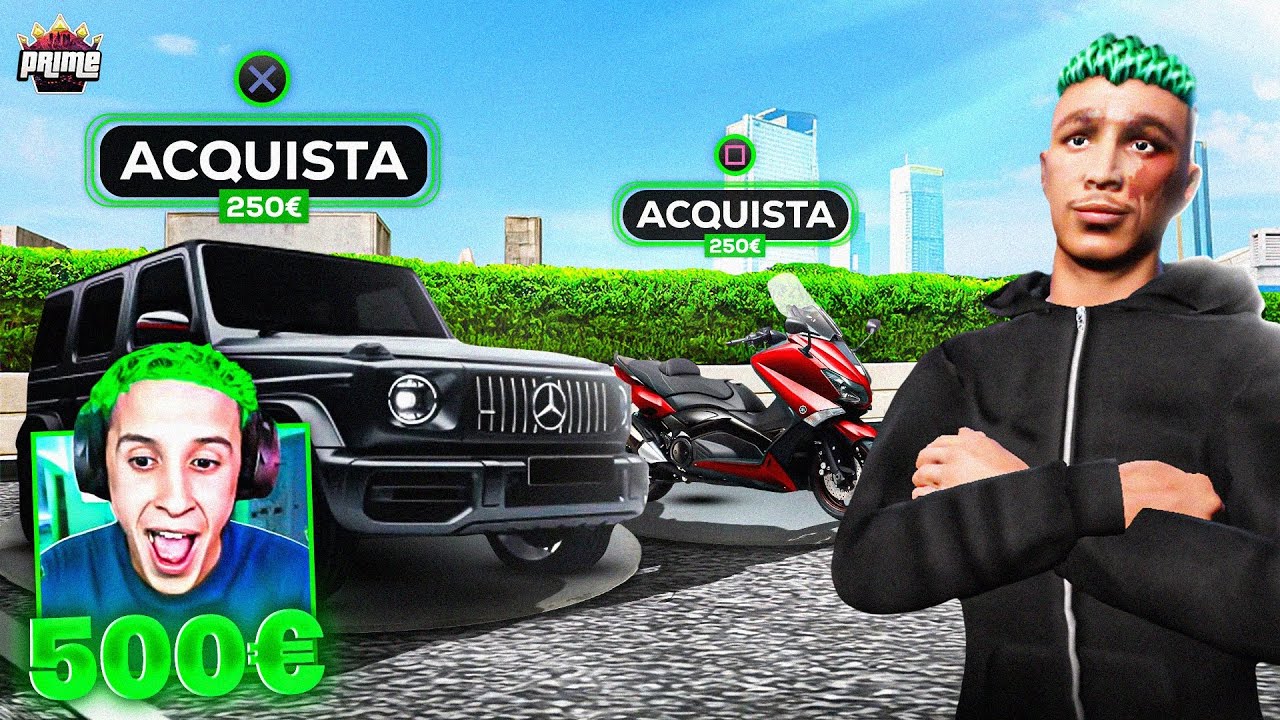 SHOPPO 500€ in MACCHINE sul MIO SERVER PRIME RP!! #1 STORIA DI SPOWW
