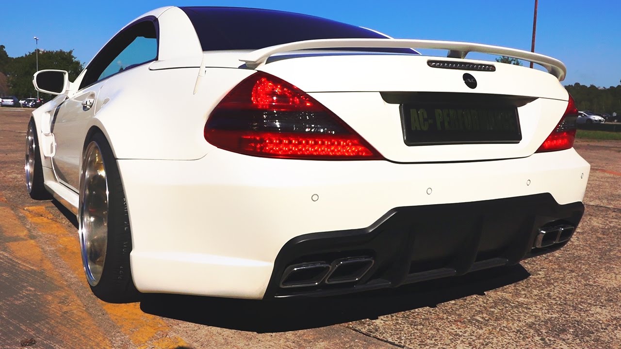 Mercedes SL65 AMG Sound V12 Biturbo by Performance Acceleration Exhaust Revs R230 - YouTube
