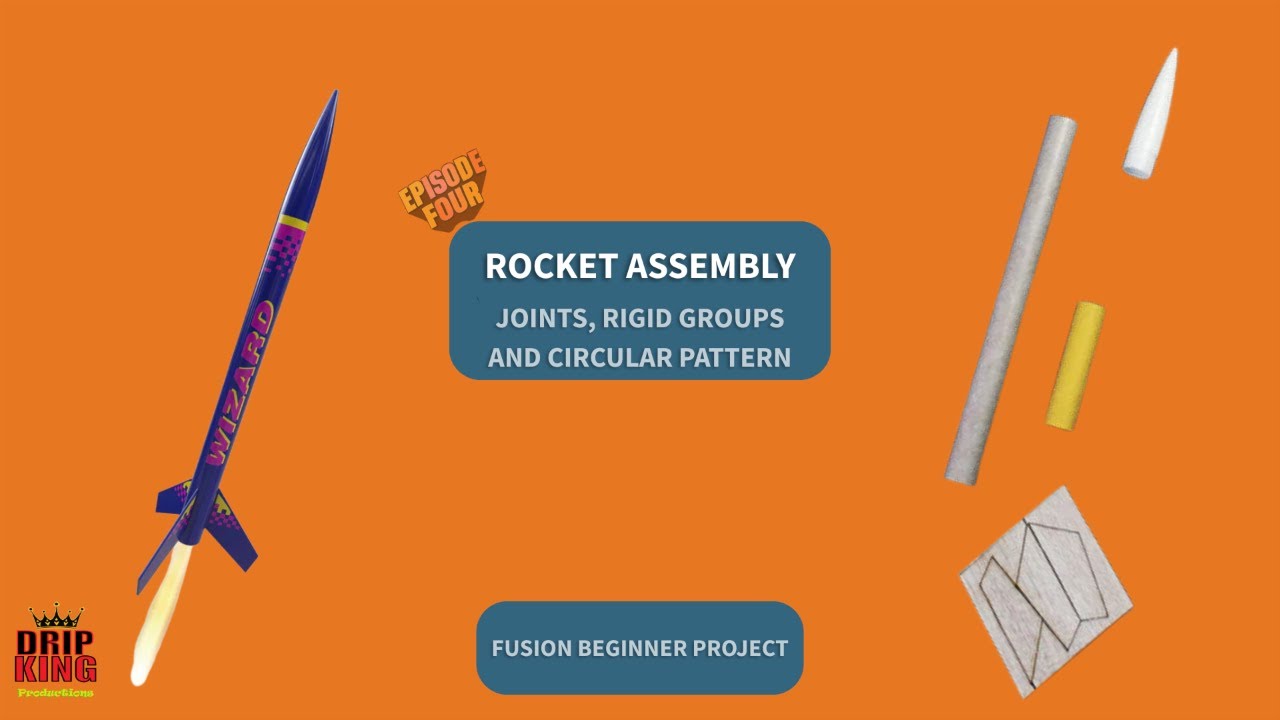 Fusion 360 Assembly Basics — Joints, Rigid Groups & Circular Pattern | CAD 101