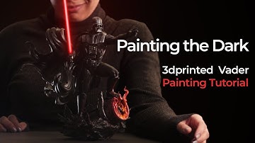 How to Paint a 3D Printed Darth Vader-Painting 3d Printed Starwars model
