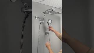 Hibbent All Metal Shower Head,10 High Pressure Rain Shower Head Combo