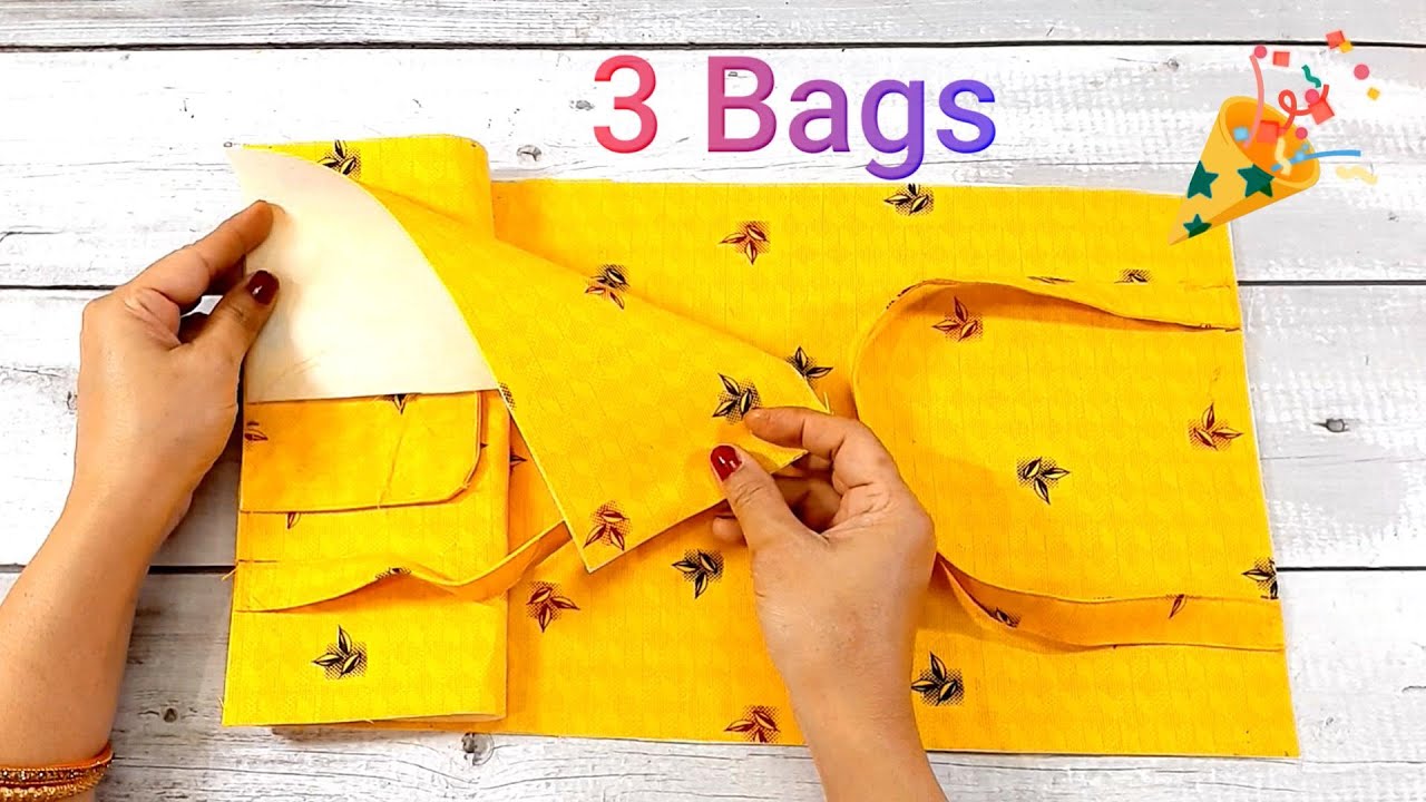3 Awesome bags so easy to make at home - YouTube