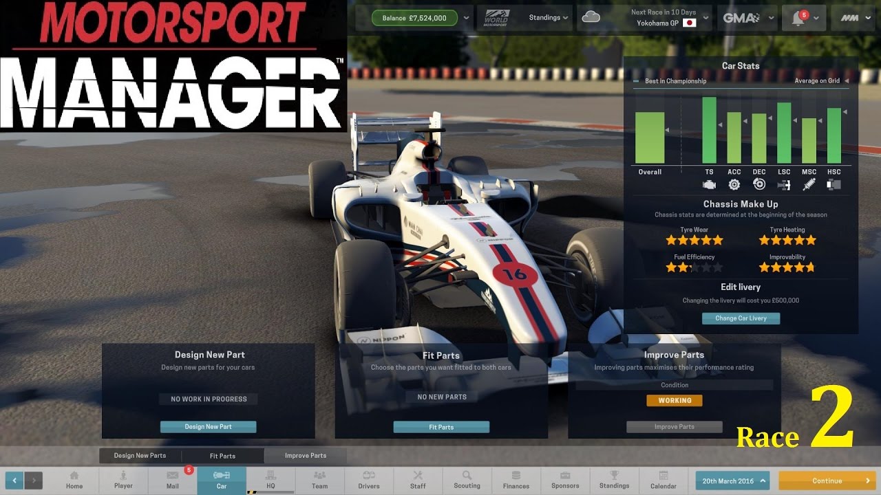 Motorsport Manager, Complete, Race 2