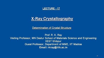 Determination of Crystal Structures