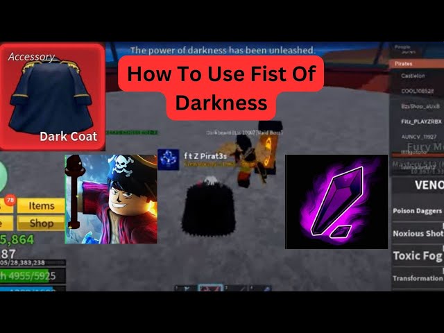 blox fruits fist of darkness in 2023