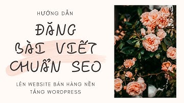 Hướng dẫn ĐĂNG BÀI VIẾT CHUẨN SEO lên Website bán hàng trên nền tảng Wordpress