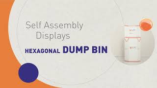 Self Assembly Displays Hexagonal Dump Bin | Lic Packaging Spa