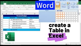 GUKORA TABLE MURI WORD NA EXCEL Ukoresheje Uburyo Bwiza Butandukanye! screenshot 1