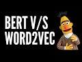 BERT v/s Word2Vec Simplest Example