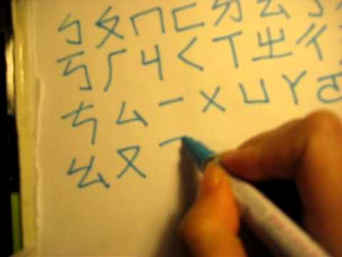 how to write bopomofo mandarin chinese phonetics alphabet