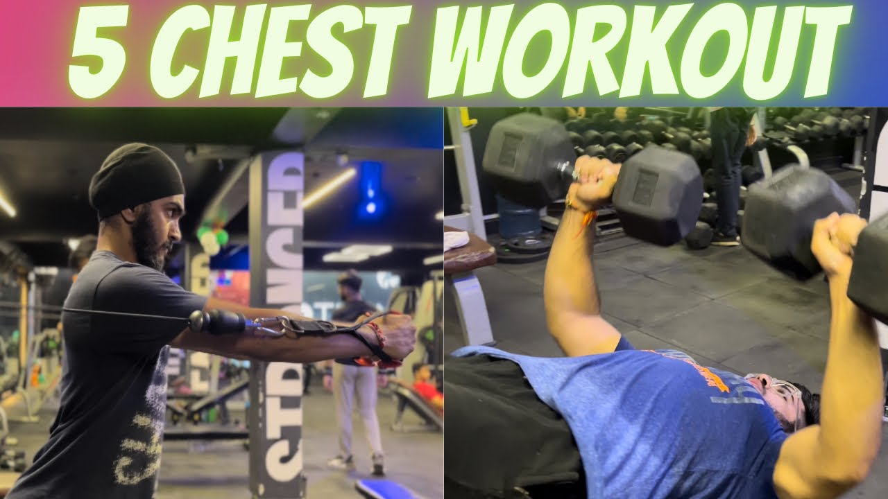The 5 Best Chest Exercises For beginners 💪#chestworkout - YouTube