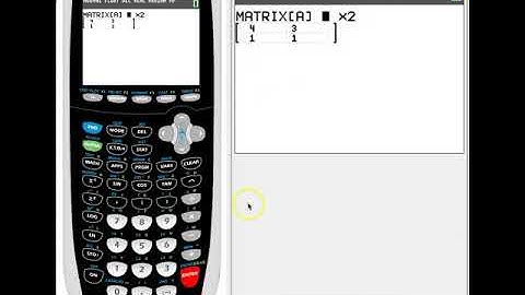 inverse matrix met GR (voorbeeld)
