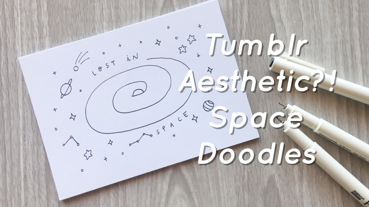 Related : Space Simple Doodles Aesthetic Drawings.