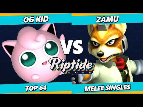 Riptide 2026 - OG Kid (Jigglypuff) Vs. Zamu (Fox) Smash Melee - SSBM