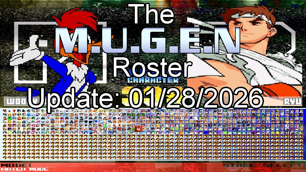 My Mugen Roster Characters (Update: 01/28/2026) (Part 16) - YouTube