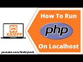 How to run php file on localhost xampp  open php file in browser