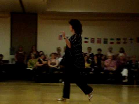 Swing By My Way demo by Marilyn at Tampa Classic Line Dance Workshop