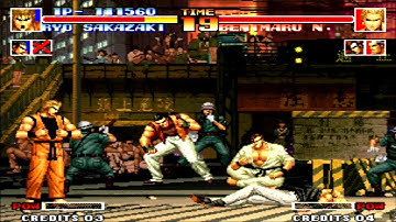 KOF 94 [ARCADE/PSN/PS3] {Art of Fighting Team vs. Japan Team Stage 05} #204 GamePlay No Commentary