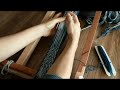 Cómo tejer en el telar de tarjetas (telar egipcio) - How to weave  tablet weaving