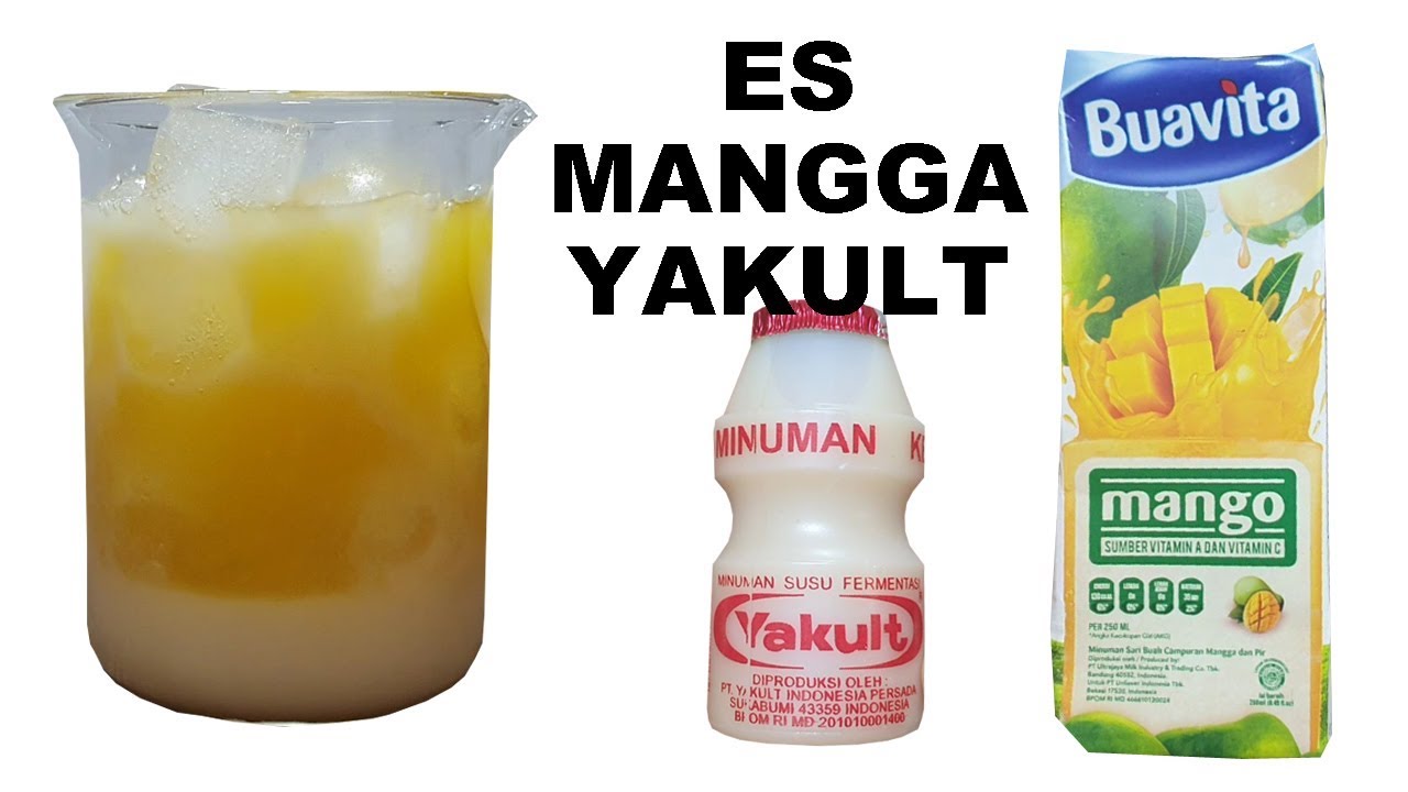 Cara Membuat Es Mangga Yakult 