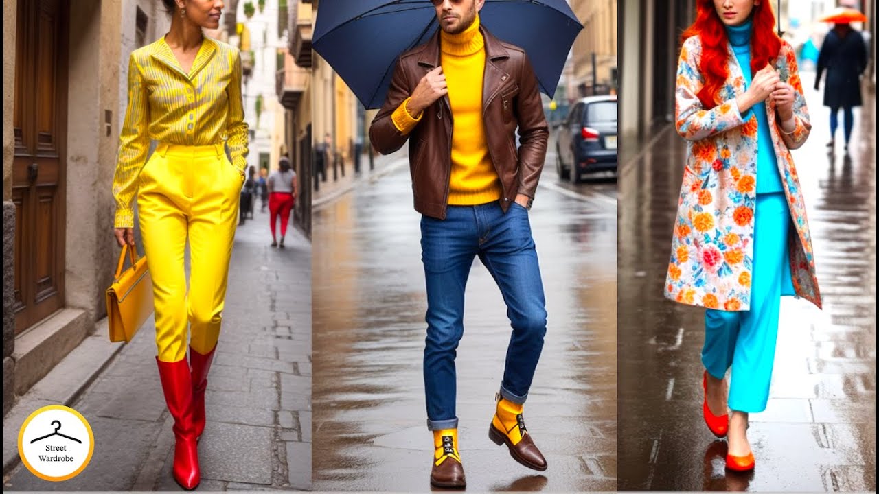 🔺ITALIAN FASHION during rainy days▫️Wet Fall/Winter Style▫️NEW TRENDS▫️Outfit Inspirations▫️4K HDR