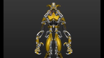 Fixing a Robot- Zbrush Hard Surface techniques Part 2: Early Adjustments (Sculpting Commentary)