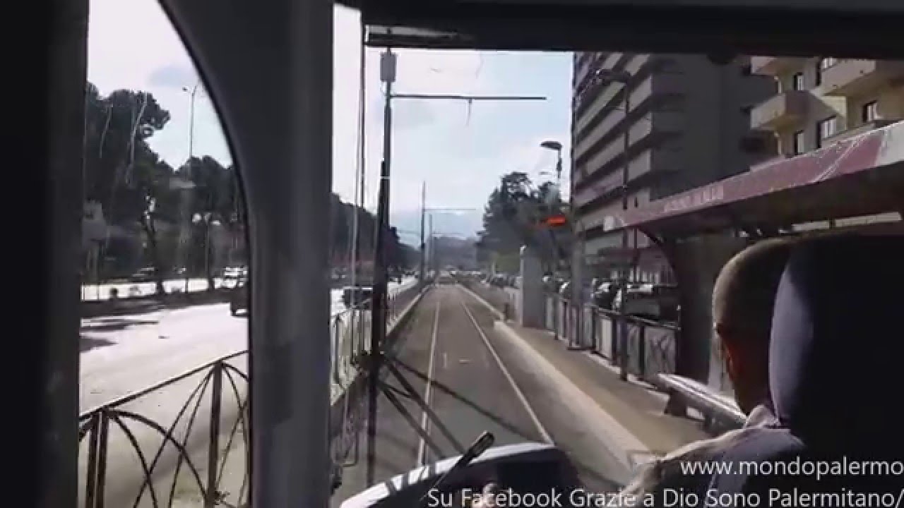 Palermo - Il nuovo TRAM percorre Viale Regione Siciliana