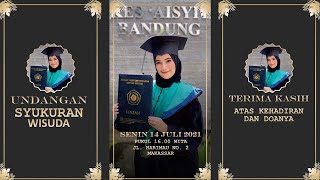 TEMPLATE UNDANGAN SYUKURAN WISUDA DENGAN POWERPOINT 3