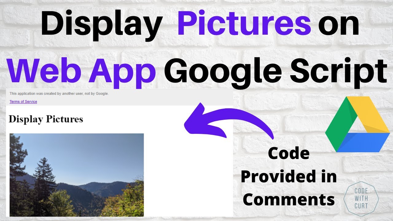 Display Pictures on Web App using Google Apps Script - YouTube