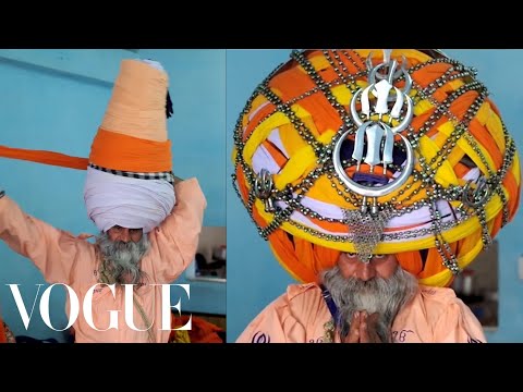 How to Tie a 200-Pound Turban -- Sikh Style! | Vogue