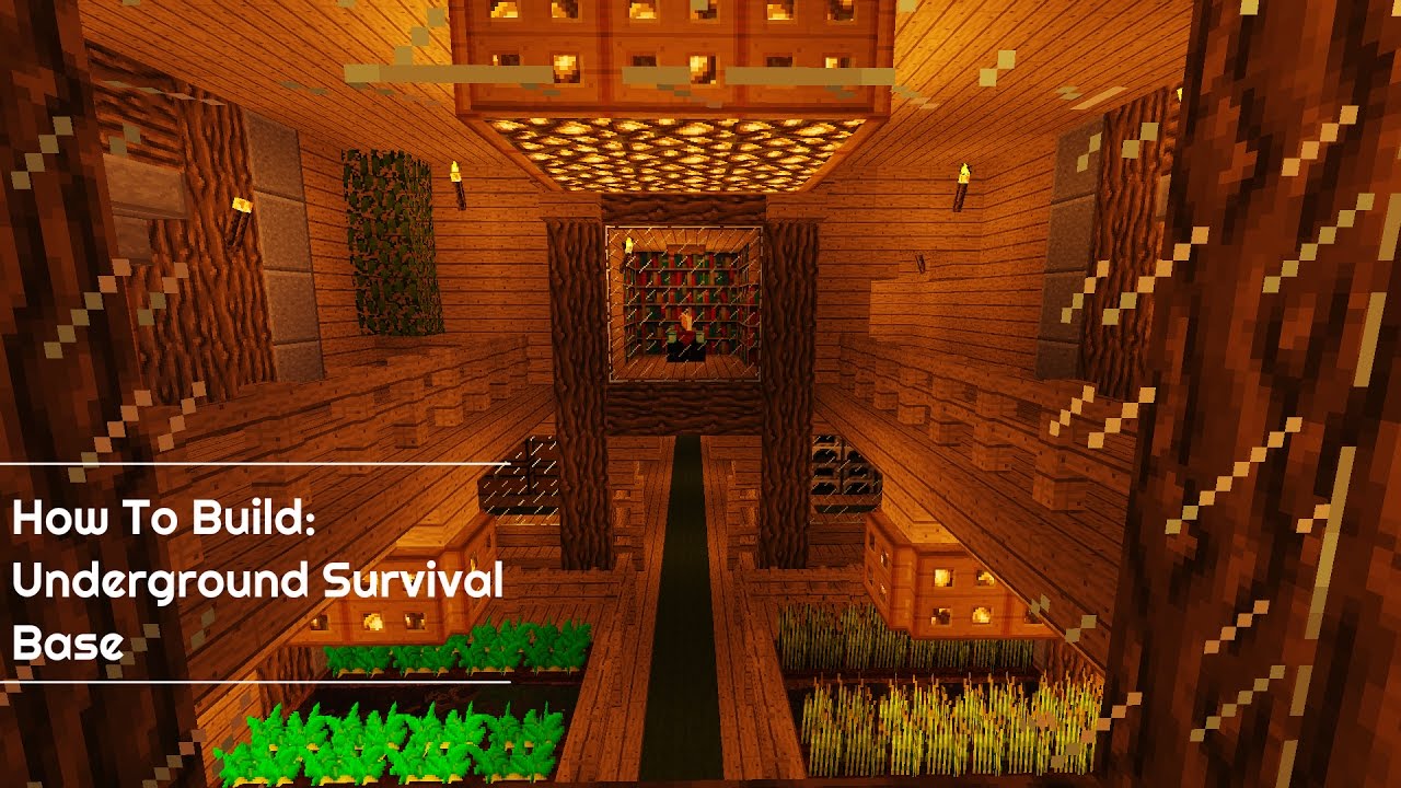 How To Build Underground Survival Base Youtube