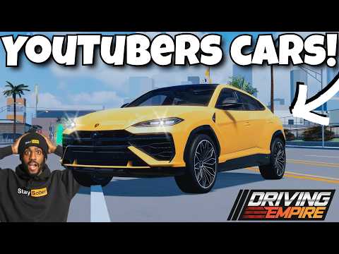 Buying Youtubers cars in Driving Empire!