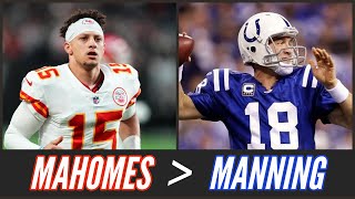Is Patrick Mahomes Already Better Than Peyton Manning