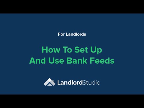 How to set up and use Landlord Studio's Bank Feeds Integration