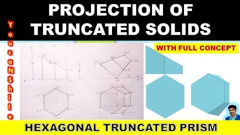 #Projectionofsolids | P.No 24 | Tamil | Hexagonal Truncated Prism Edge resting  | EG #Pravinkumar