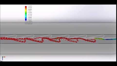 Infinity Turbine: Tesla One Way Valve Valvular Conduit (reverse 2) CFD Computational Fluid Dynamics