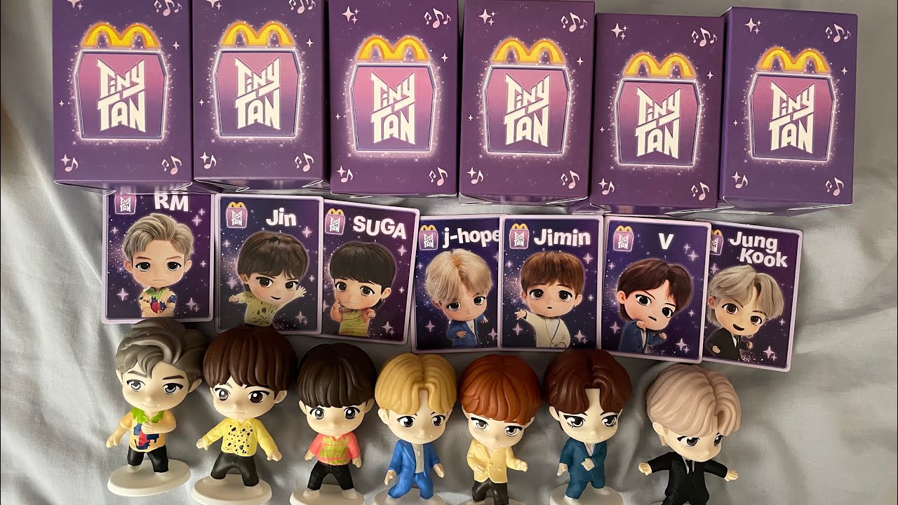 UNBOXING BTS HAPPY MEAL 2025!!! ~타이니탄 맥도날드 해피밀 장난감 ~