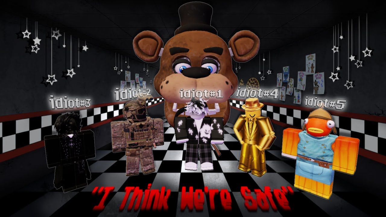 5 Idiots play a FNAF Horror Game (Roblox)