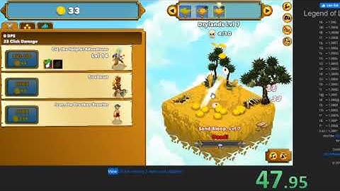 Clicker Heroes - [Former World Record] 1 Hero to Level 50 Speedrun (1:52.98) (Mouse Keys)