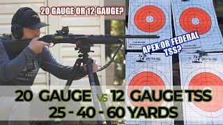 Comparison: 20 Gauge vs 12 Gauge | APEX TSS & Federal TSS | 254060 yards